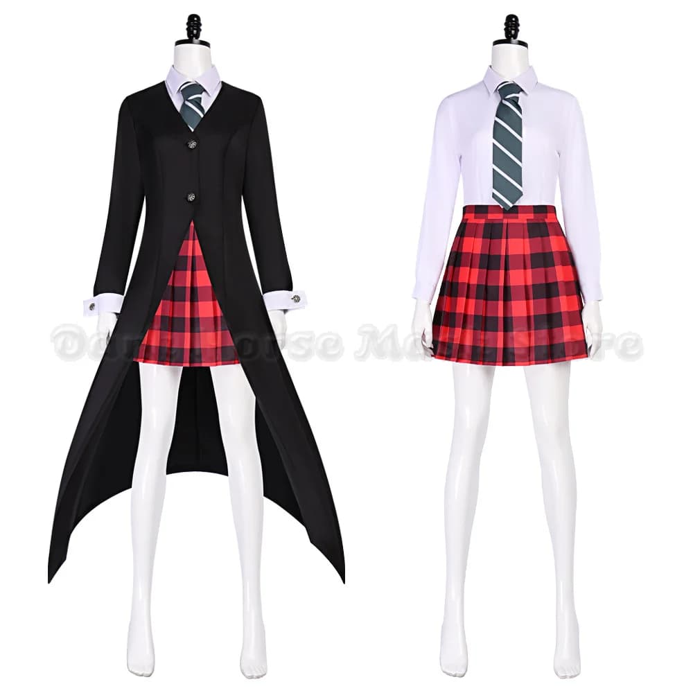 Anime Maka Albarn Cosplay Soul Eater Costume Adult Women Skirt Gloves Uniform Suit Halloween Party Role Play Outfit Maka Cos