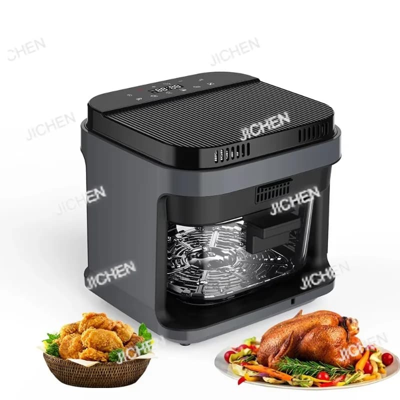 CSJC Nuovo Deluxe del produttore da 5,5 litri Argento con controllo digitale Friggitrice ad aria elettrica Distintivo intelligente in plastica Forno ad aria per uso domestico