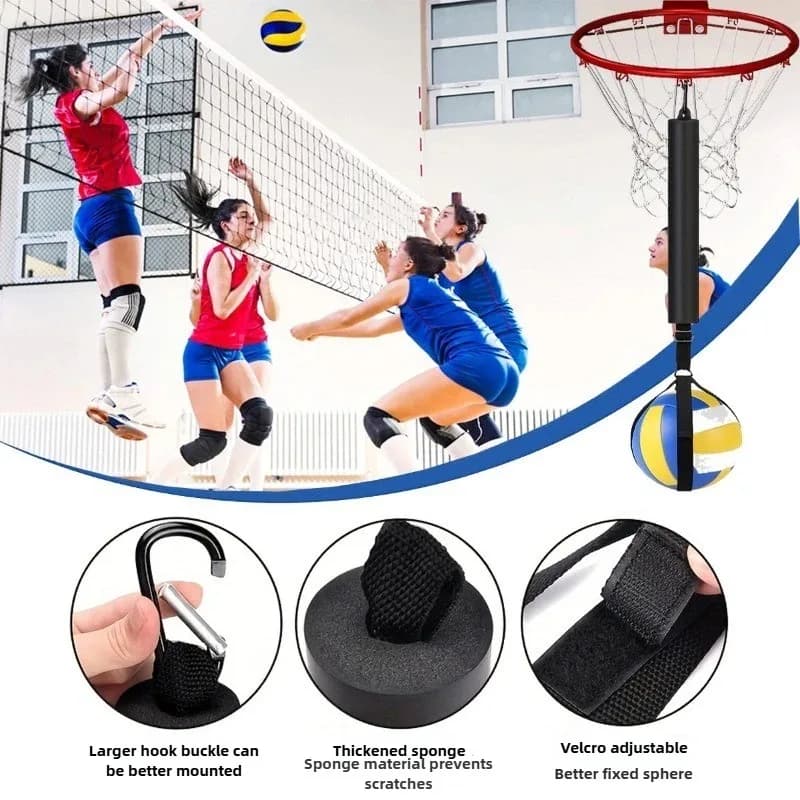 Practice Volleyball Spike Training Accessories Adjustable Trainer Volleyball Assist System Outdoor Volleyball Training Sports