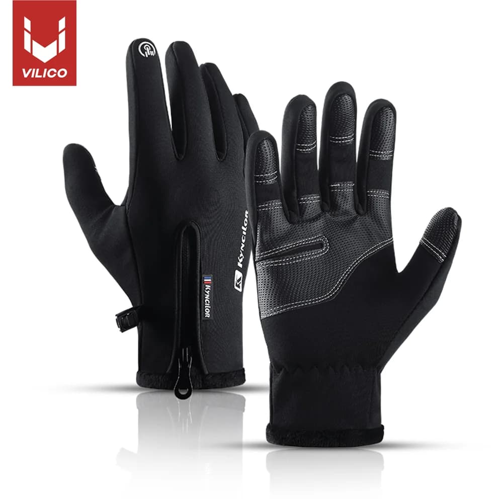 Guanti da equitazione invernali da uomo per la stagione fredda, guanti invernali da uomo touch screen a cinque dita, guanti impermeabili, antiscivolo e caldi