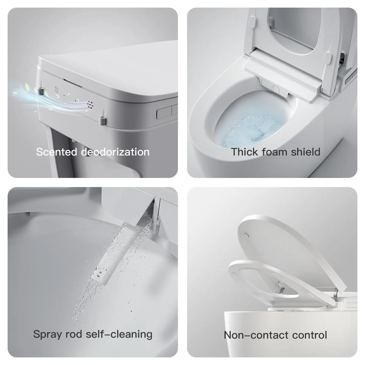 Automatic Flushing Electric Smart ToiletIntelligent Bidet Bowl Toilet for Bathroom