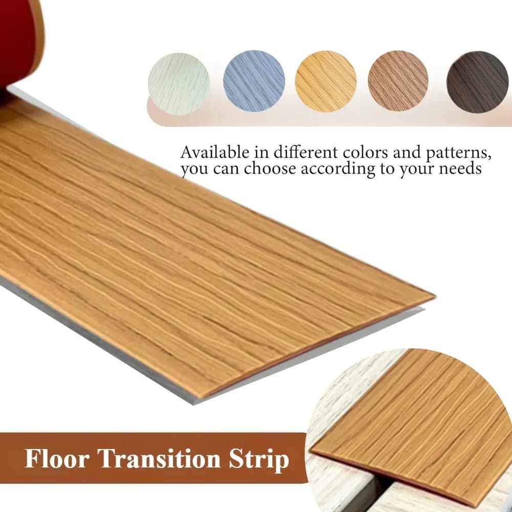1PC 1M/2M PVC Pavimento In Legno Striscia di Transizione Bordo di Chiusura Striscia autoadesiva Striscia di Cucitura Fibbia Piatta Dge Premendo Soglia striscia