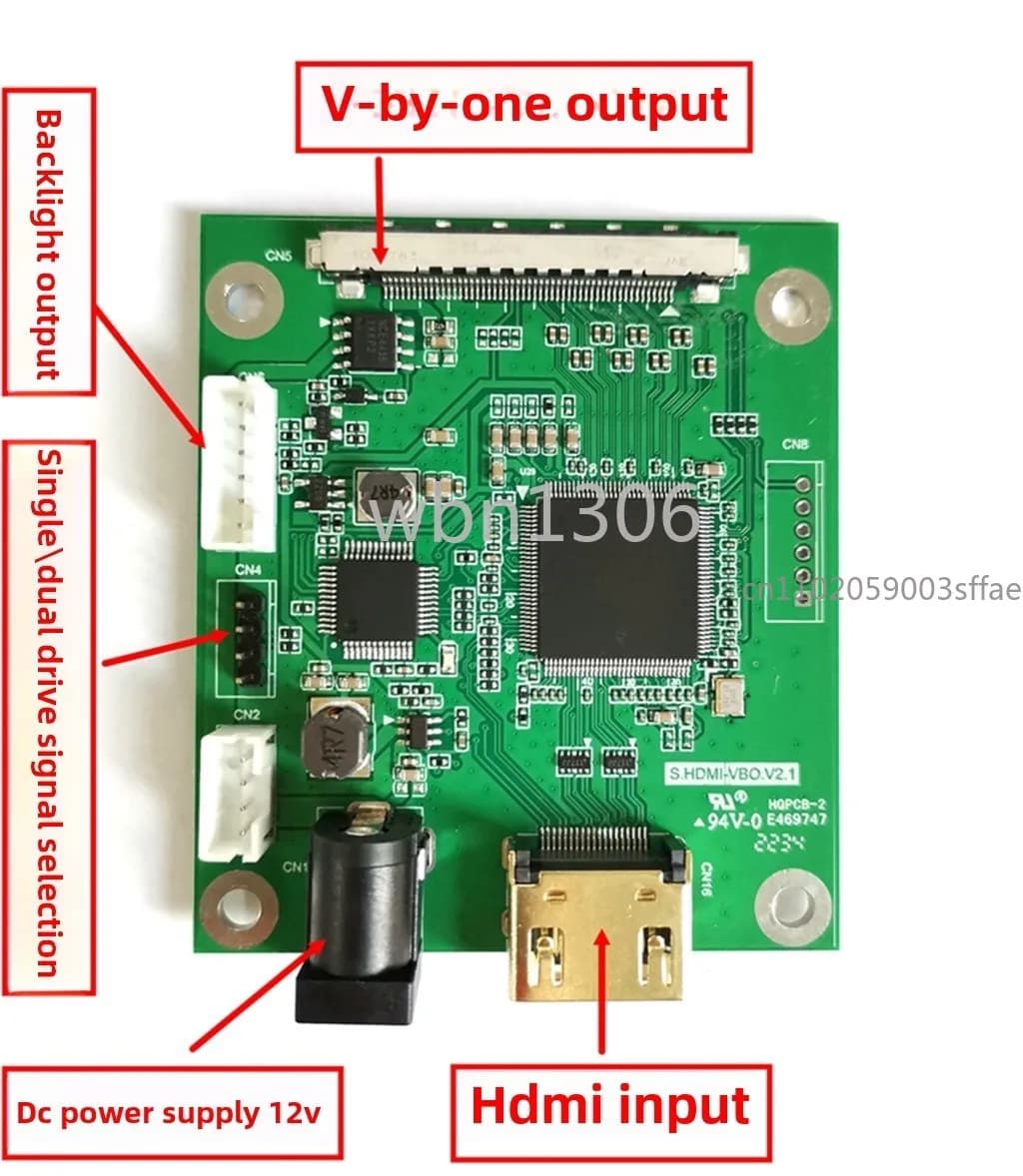 HDMI/DP to V-by-One/EDP/VBO 4K driver board/adapter board supports 4K60HZ/multi-resolution