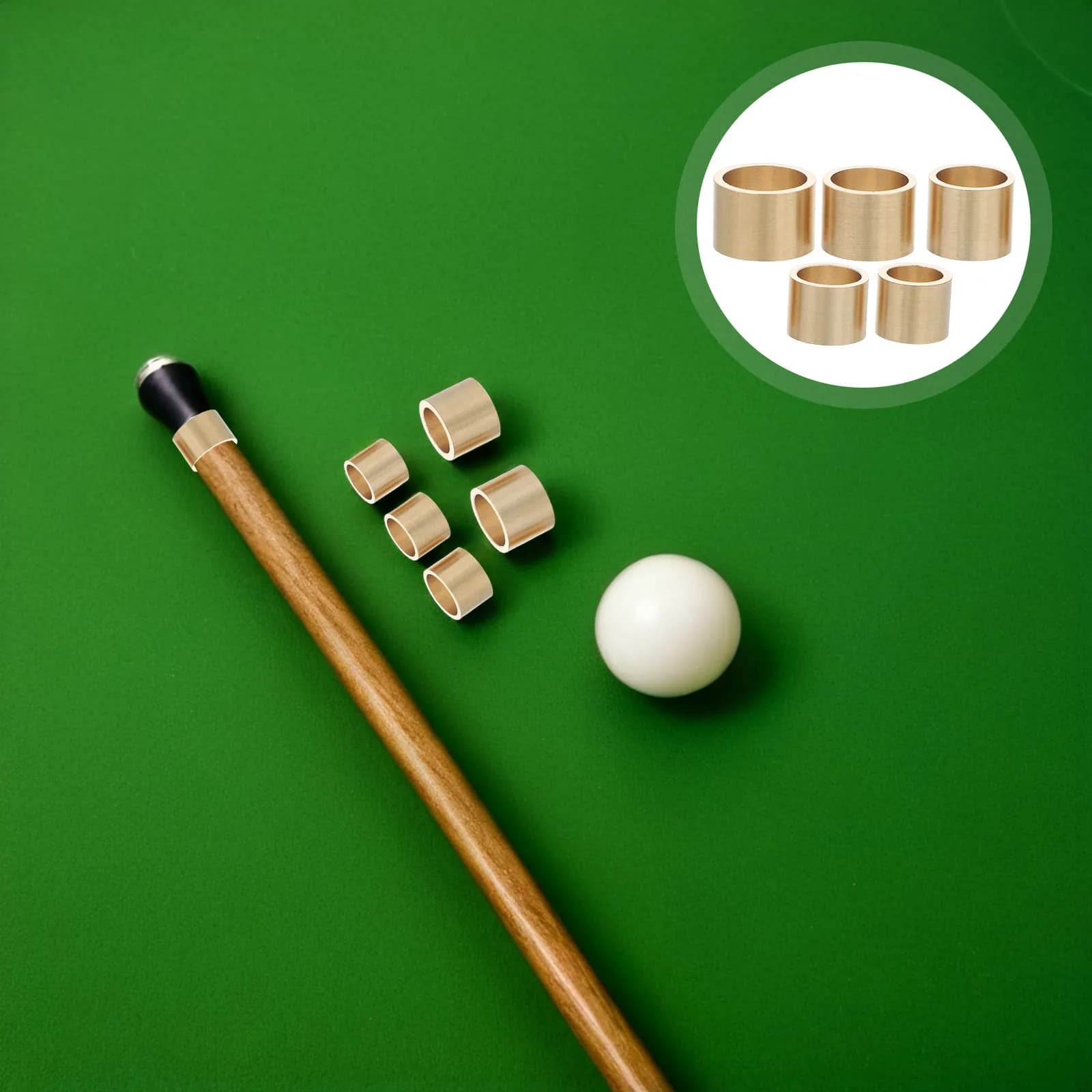 10 Pezzi Clip in Rame per Ferrule Stecca da Biliardo 9mm 10mm 11mm 12mm 13mm Kit Riparazione Punta di Precisione Accessori Biliardo Sala Giochi Club