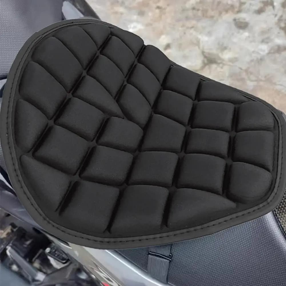 Cuscino per sedile moto Schiuma nera Coprisedili morbidi e confortevoli e traspiranti Tappetini Accessori per bici elettriche per motocicli