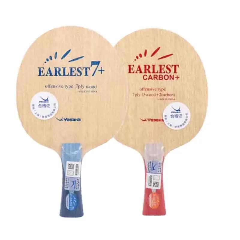 Yasaka EARLEST 7+ LEGNO EARLEST CARBON ping pong blade offensive quick attack with ping pong ring rack