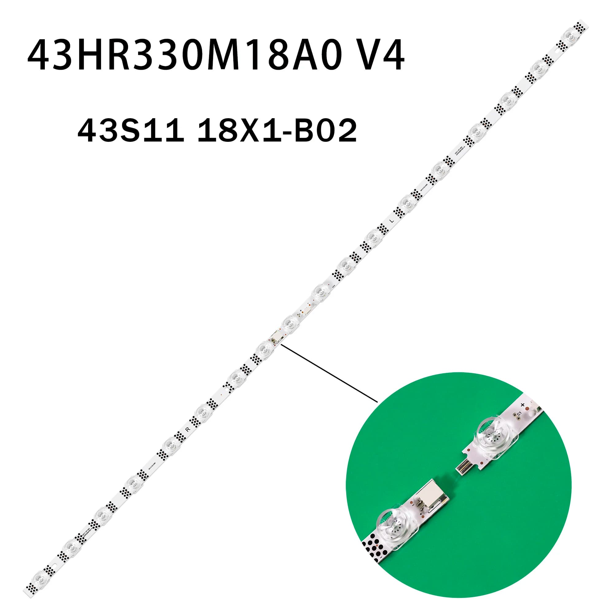 1/5/15pcs NEW 18LEDs LED strip For F43A-ZS 43S11 18*1-A15 43P637 43S455 43S453 43S452 43S451 43P635 43S454 43S45 43HR330M18A0 V4