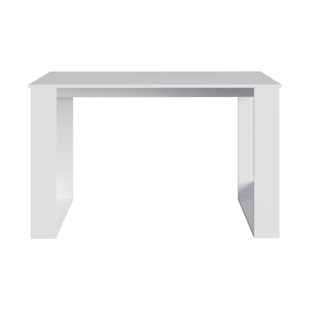Scrivania con ampia postazione di lavoro e gambe robuste, scrivania regolabile in altezza per laptop, tavolo da scrivania