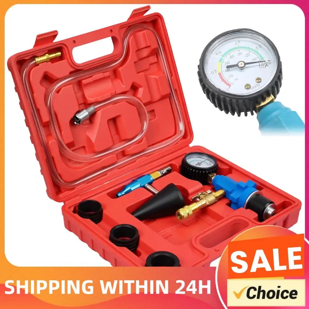Vacuum Refill and Purge Kit for Radiator Cooling System, for Car, Vans, SUV, Truck