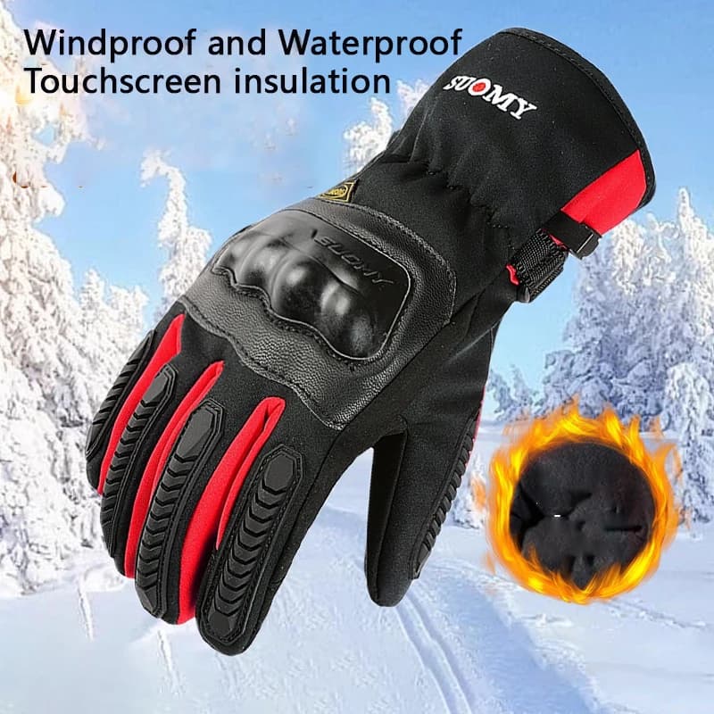 SUOMY Guanti da corsa per moto impermeabili invernali Touch Warm MTB MX Moto Biker Guanto Motocross Moto Cross gear Articoli accessori