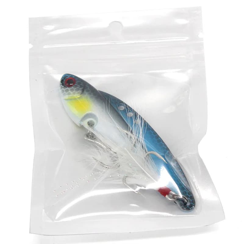 10 Pezzi Esche Artificiali VIB in Metallo, Affondanti, con Vibrazione, Tipo Spoon, Crankbait, Wobbler, Hard Swimbait, Pesca 13G 18g 25g 30g