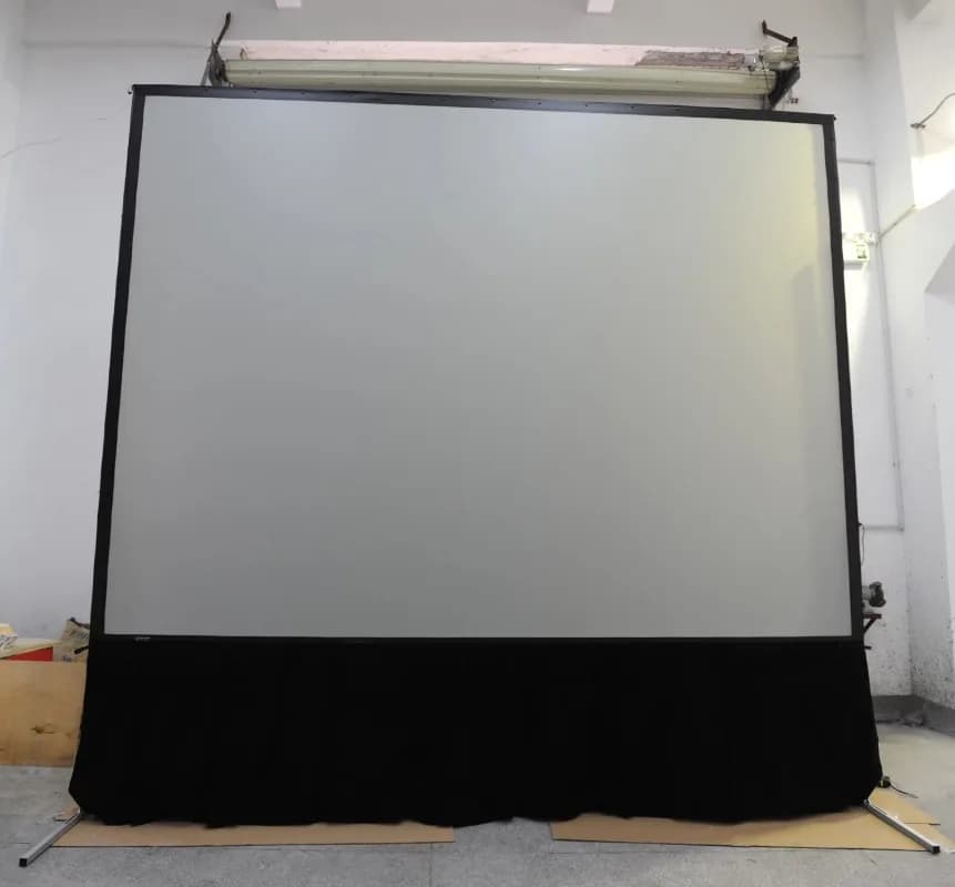 120 Inch 16:9 Portable Quick Fold Projector Screen with Flight Case HD Front Rear Projection Immersive Outdoor Projector Screen