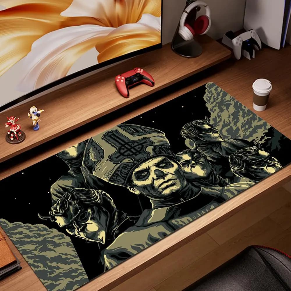 Ghost Heavy Metal Band Mousepad Large Gaming Compute Gamer PC Keyboard Mouse Mat
