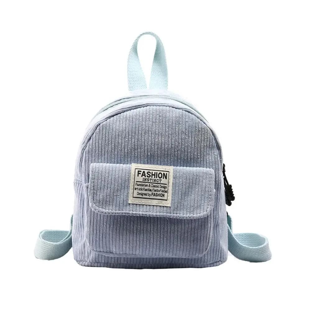 Borse per telefono semplici Zaino in velluto a coste Zaino stile coreano Mini borse a tracolla Borsa Borse da scuola per donna in tinta unita Ragazze