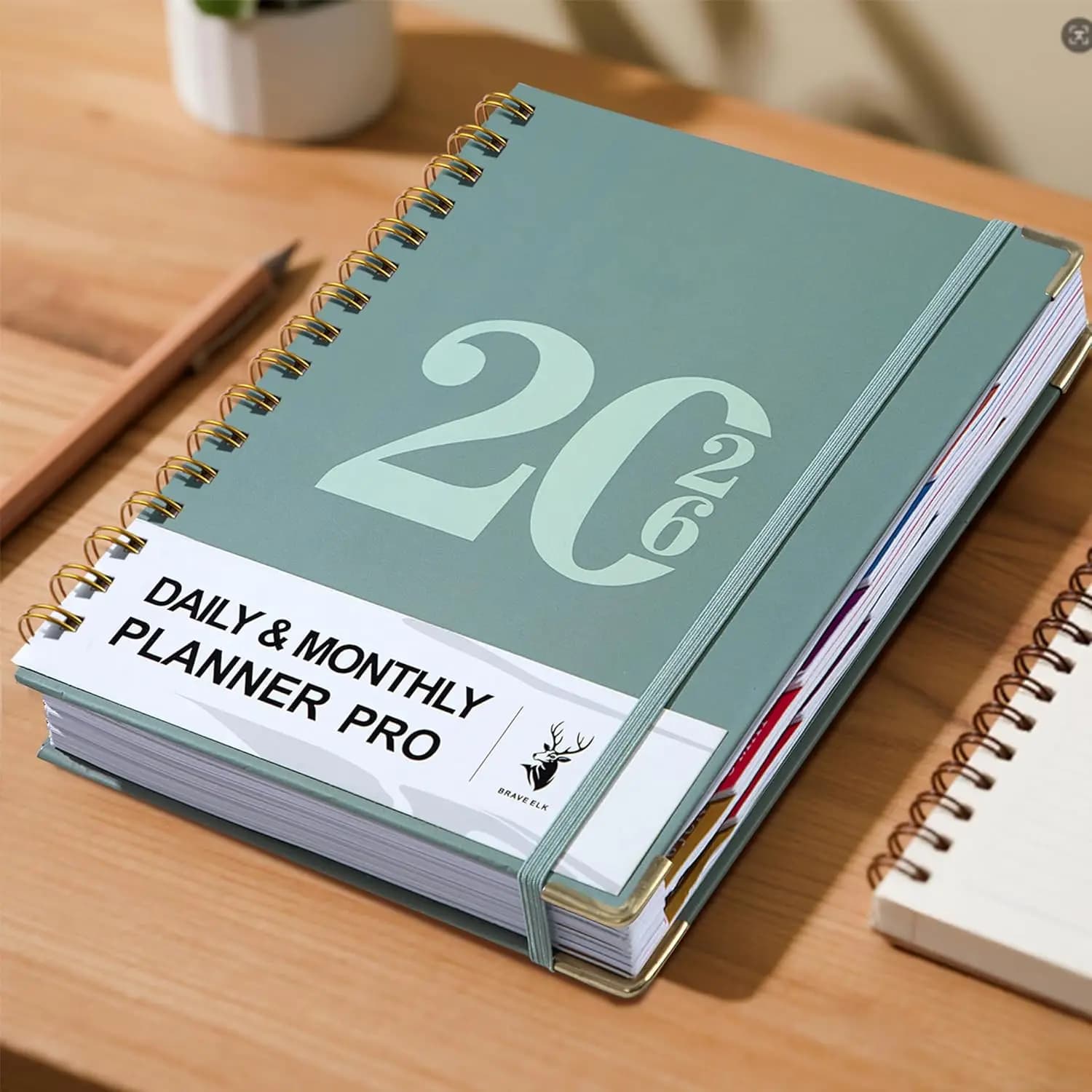 2026 Daily & Monthly Planner Pro，Agenda Quotidienne Mensuelle 2026，Planificador Diario & Mensual 2026， Organizer Notebook
