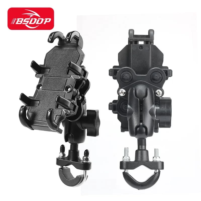 Supporto universale per telefono cellulare per bici da moto Staffa per bicicletta in alluminio Supporto per GPS antiscivolo Supporto per specchietto laterale per manubrio