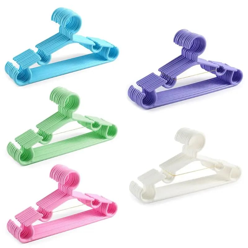 10 pieces/sets for children's clothing, non-slip plastic tubular hangers, Han DropShipping