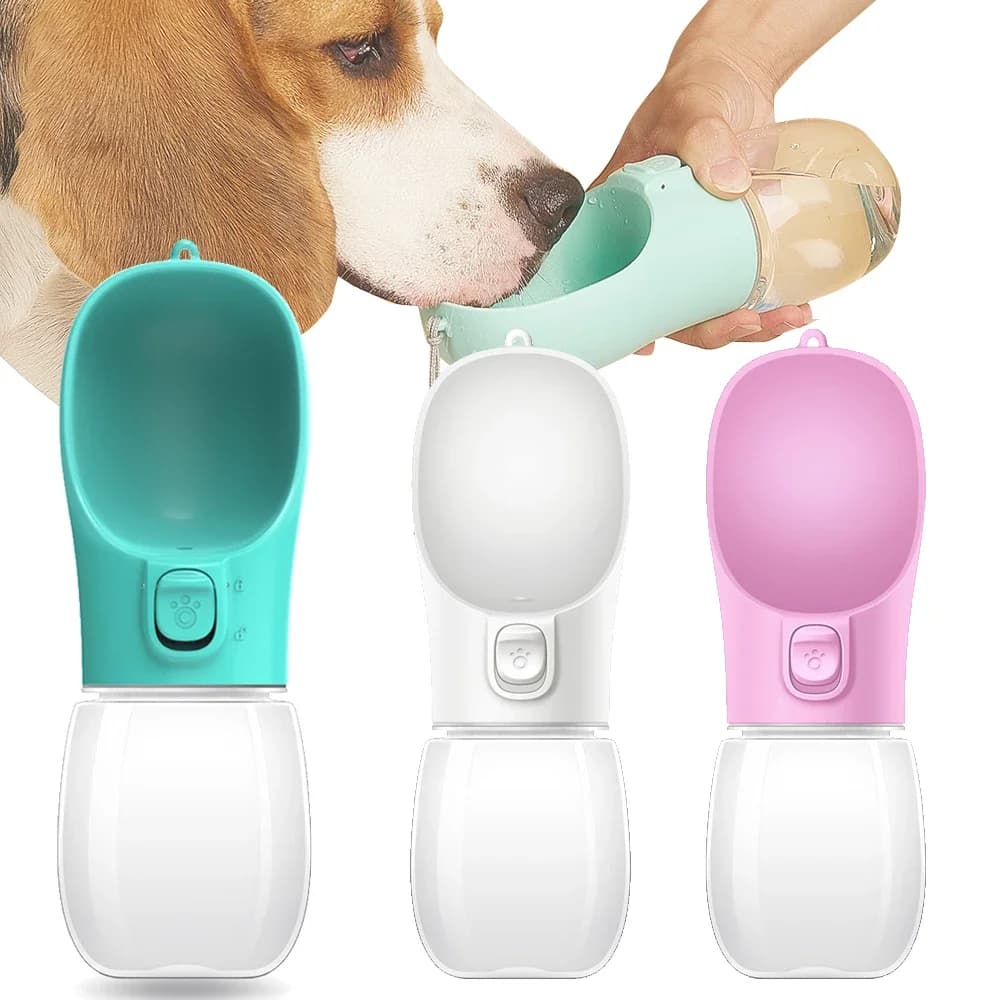 Bottiglia d'Acqua Portatile per Cani 300ml, per Cani Piccoli e Grandi, Gatti, Ciotola Antigoccia per Passeggiate all'Aperto, Accessori per Chihuahua e Bulldog Francese