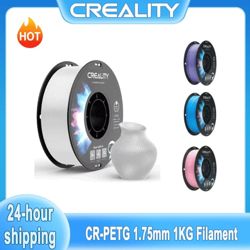 Creality CR-PETG Filament 1KG 1.75mm High-Temperature Eco-Friendly Odorless Non-Toxic 3D Printer Filament with New Colors