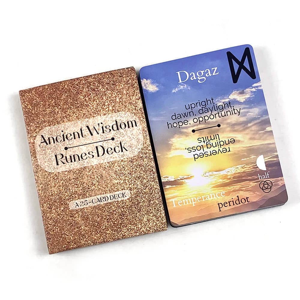 Ancient Wisdom Runes Deck 25 Exquisite Oracle Cards For Inspire Your Life and Destiny Board Games,Perfect For Spiritual Guidance