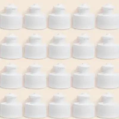 20Pcs Hand-Pull Mineral Water Bottle Caps Pe Material Push Lid Leak Prevention Replaceable Household Bottle Supply
