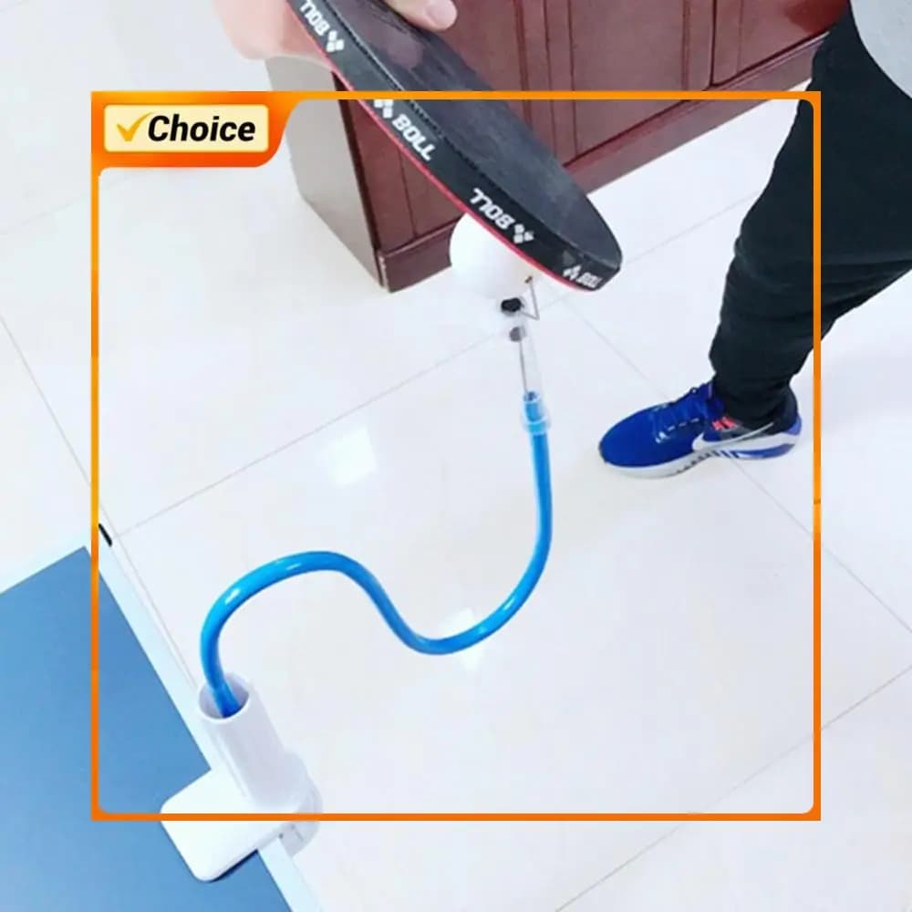 Robot da allenamento per ping pong con rimbalzo rapido e morsetto da tavolo per principianti
