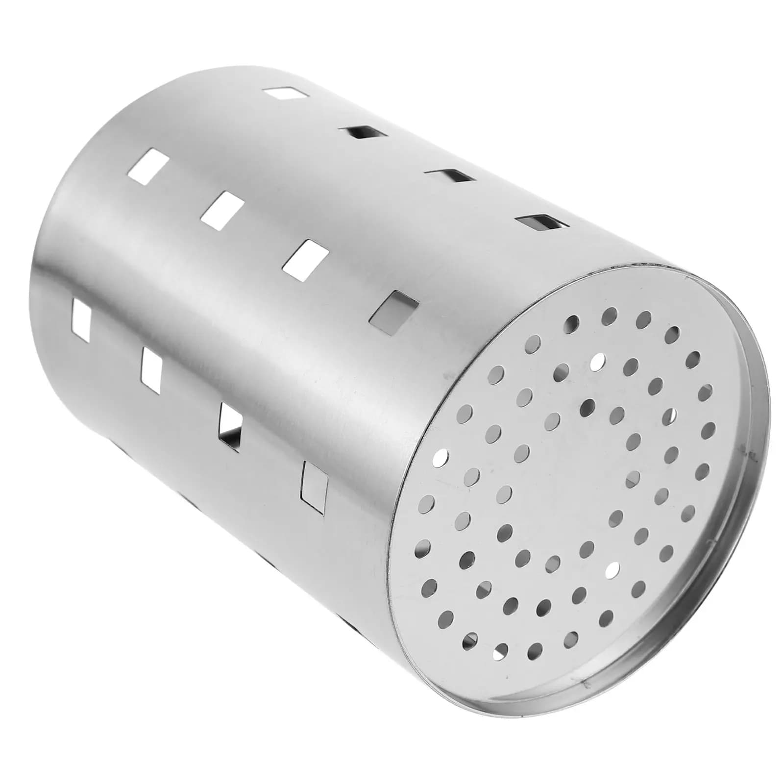 Porta Bacchette in Acciaio Inossidabile con Design di Drenaggio e Ventilazione per Forchette, Coltelli, Cucchiai e Utensili da Cucina