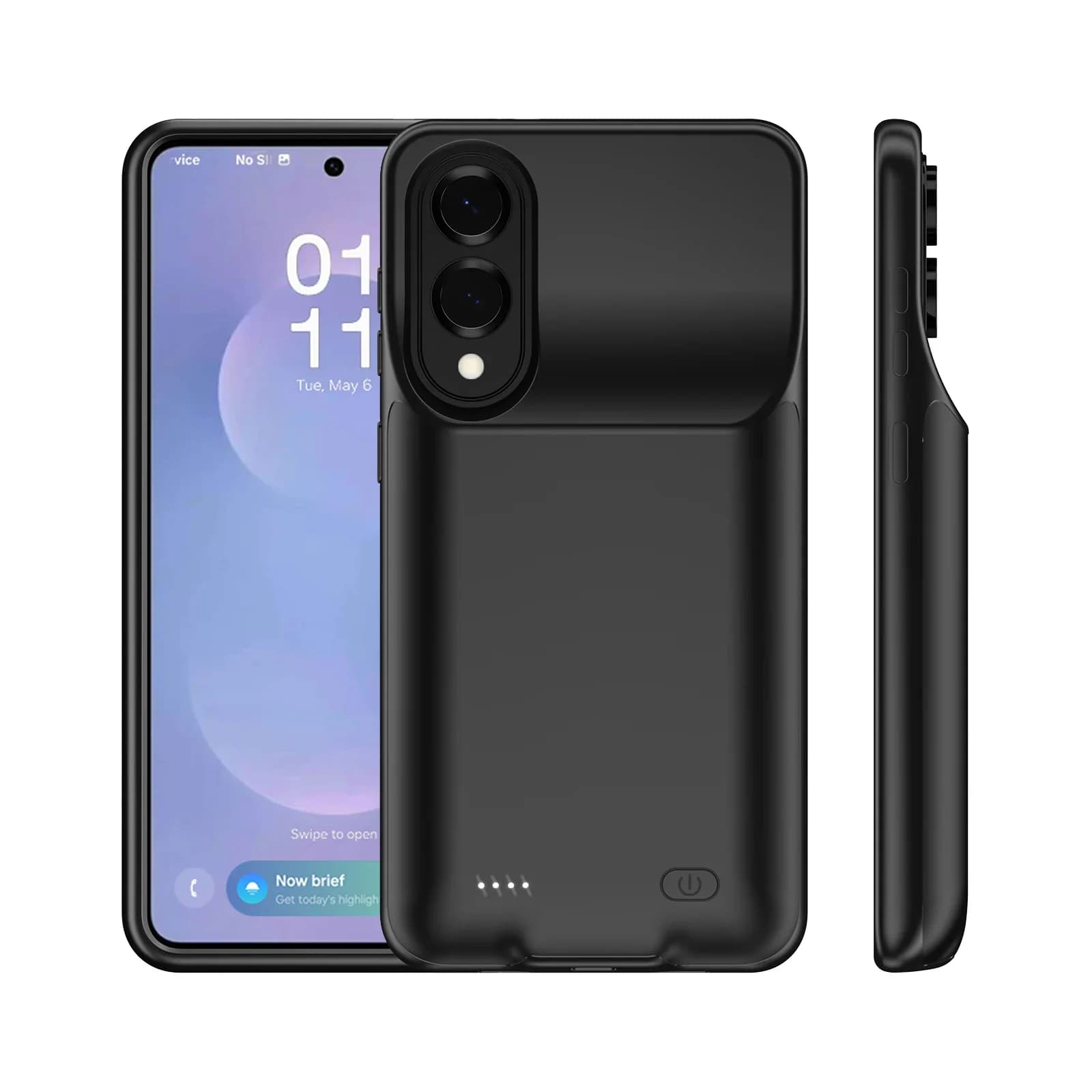 Per Samsung Galaxy S25 Edge Custodia per caricabatteria Custodia di alimentazione Custodia di ricarica Accumulatori e caricabatterie di riserva Batteria GalaxyS25edge