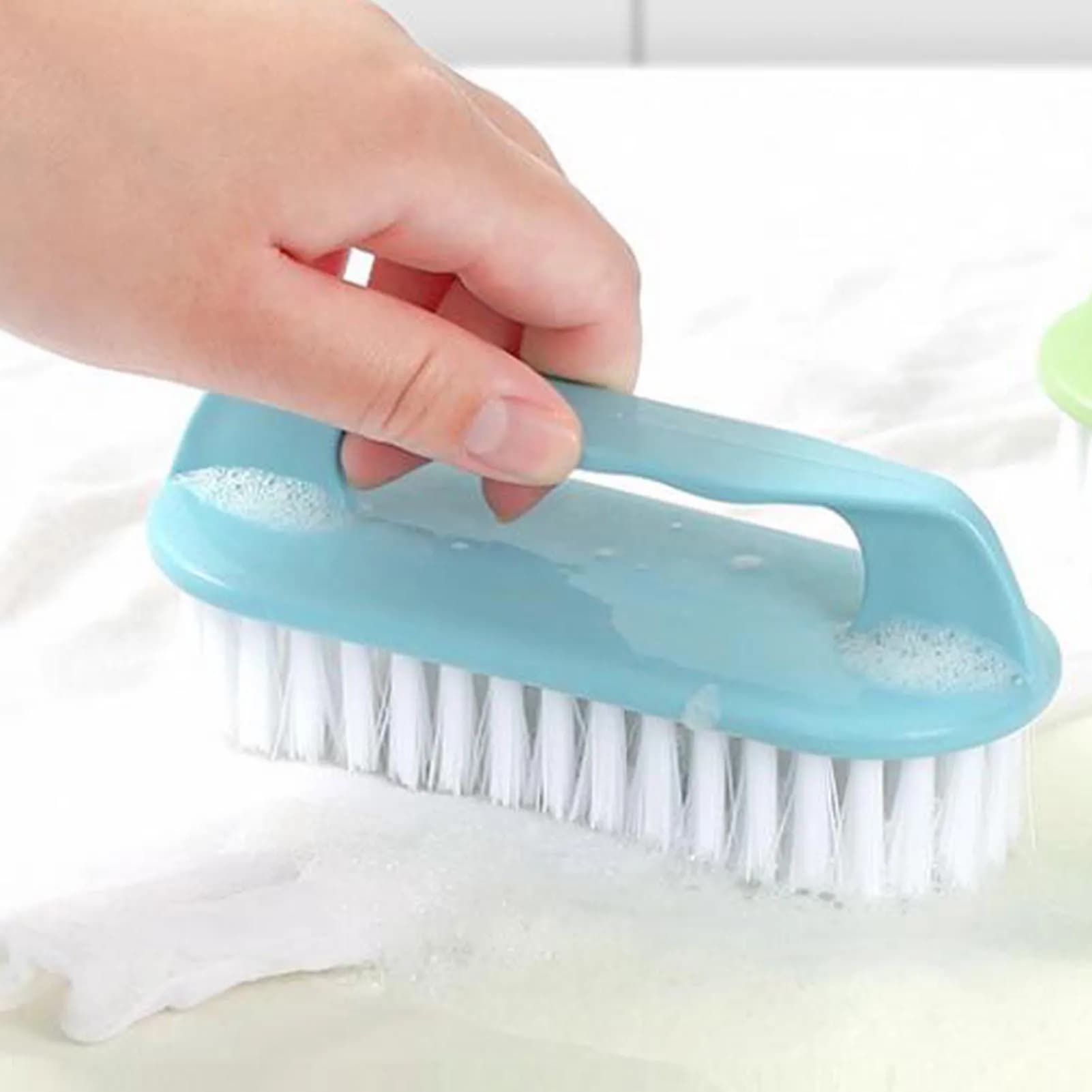 Spazzola per la pulizia delle scarpe, spazzola per bucato, spazzola per la pulizia domestica, morbida, multifunzionale, in plastica