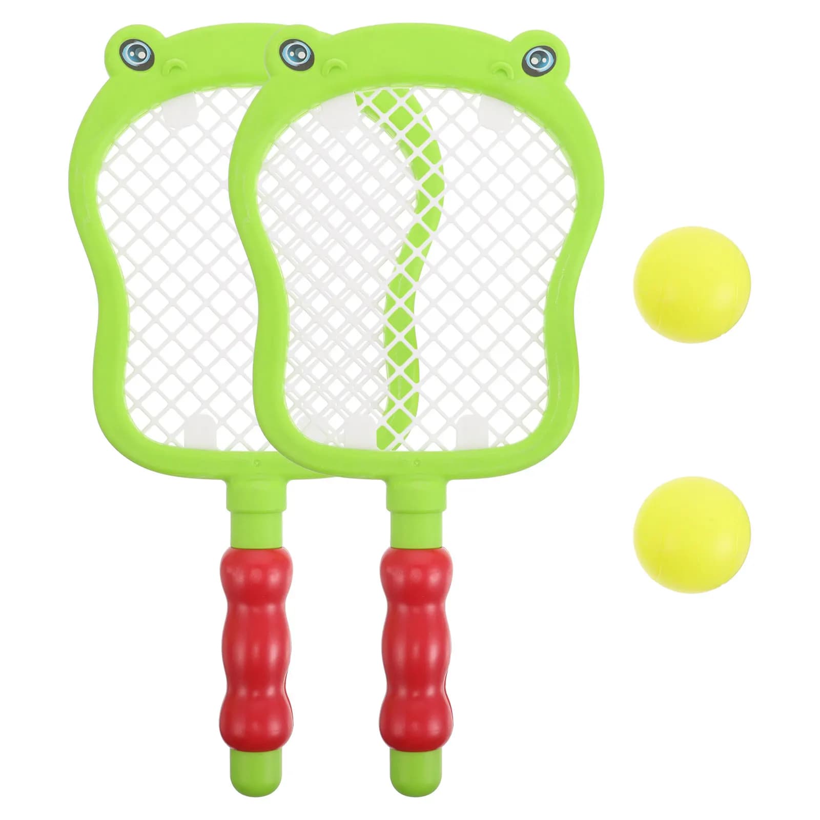 Set di racchette da tennis 1Set per un impugnamento sicuro e facile, con palline, divertente gioco attivo per bambini dai 3 ai 10 anni