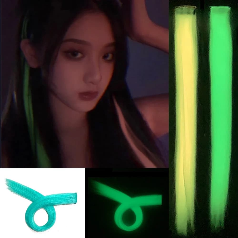 Faux Hair Straight Eyes Lighting to the Dark, from Hanging to the Eye, Absorbing Light and Lighting of Nights, Longs and Smooth