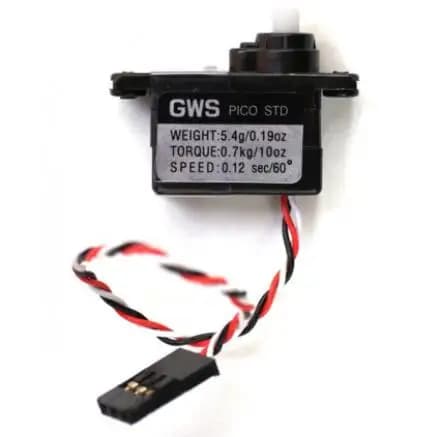 Confezione originale GWS Pico STD ervo NARO- Sub-Micro Servo 5.4g 0.12sec/60 gradi 0.79 kg-cm per elicottero aereo RC