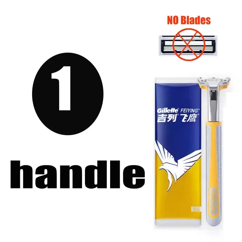 Gillette Eagle Vector 2a generazione Rasoio viso Barba Taglio capelli Rasoio lavabile Nano Grado Lame in acciaio a 2 strati Affilate Rasoio da uomo
