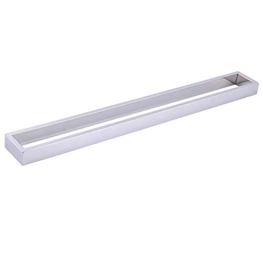 Portasciugamani in Acciaio Inox SUS 304 da 24 Pollici, Montaggio a Parete, Stile Moderno Quadrato per Bagno