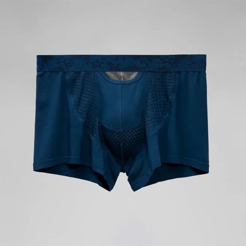 Boxer da Uomo in Seta Ghiacciata con Tasca Separata, Intimo con Supporto Scrotale per la Salute