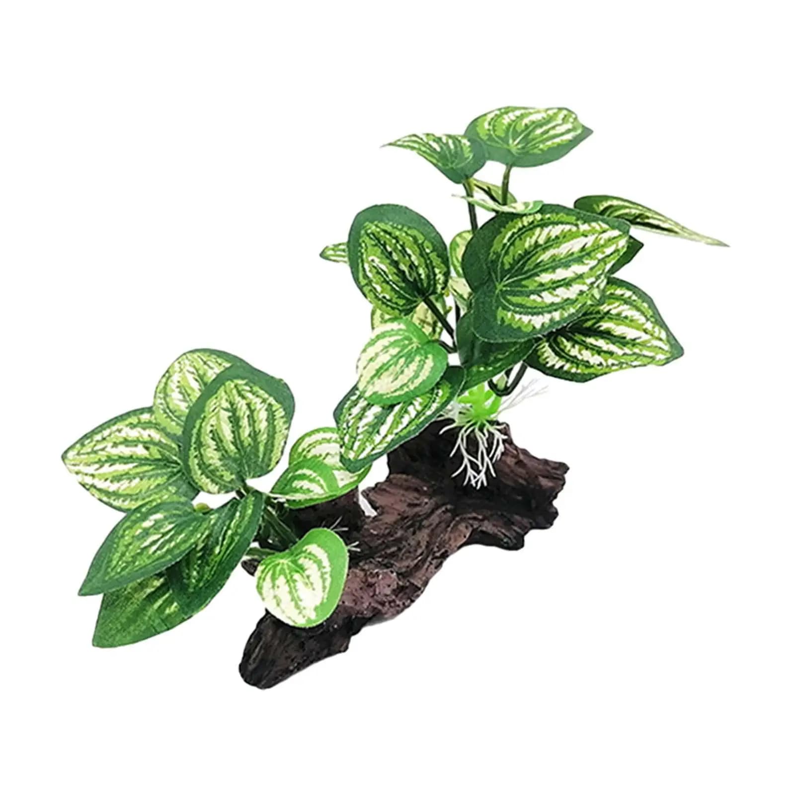 Aquarium Decoration Artificial silk plants Realistic aquarium accessories for small aquariums and terrariums