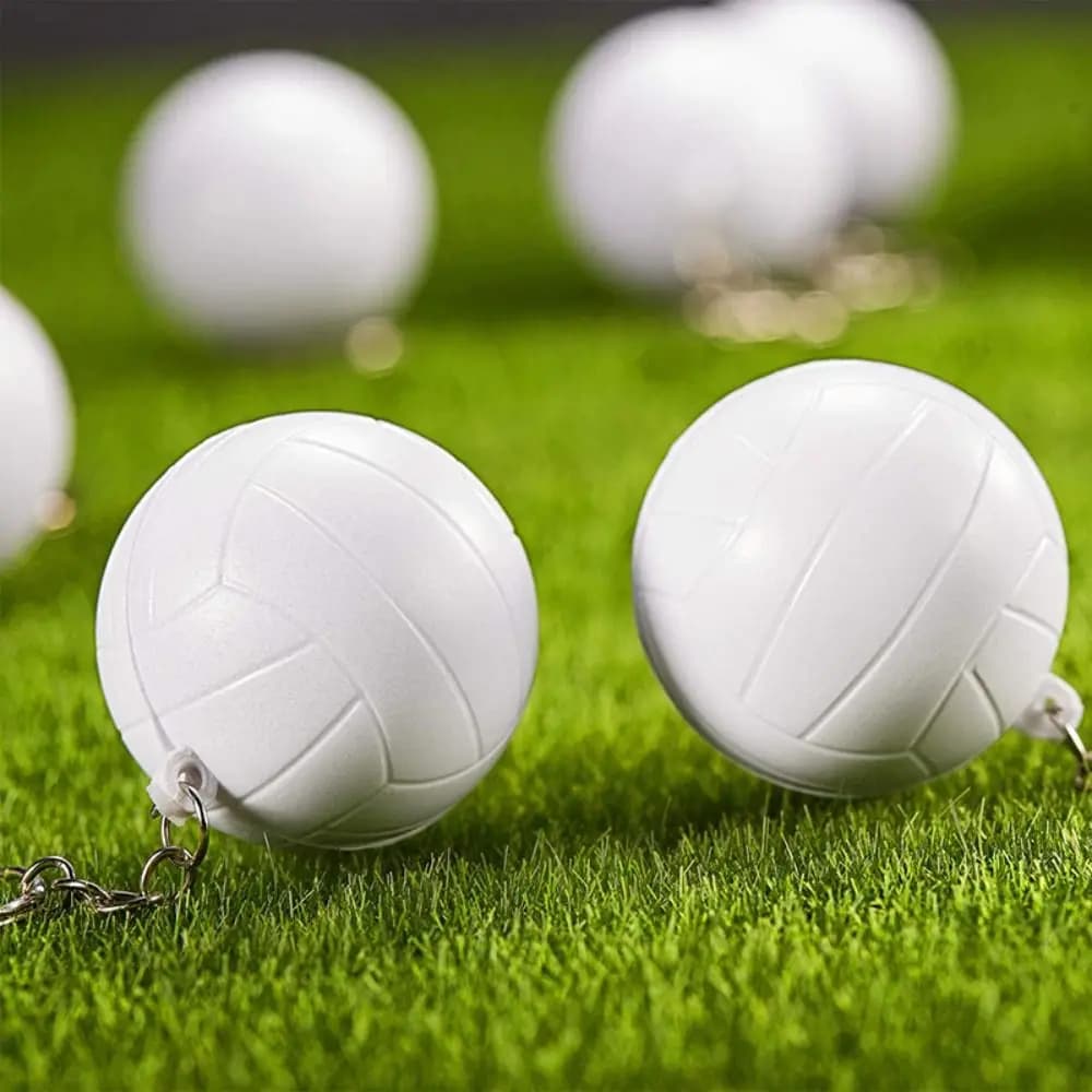 PU Leather Basketball Ball Keychains Baseball Golf Simulation Soccer Keychain Funny Volleyball Football Pendant Birthday Gifts