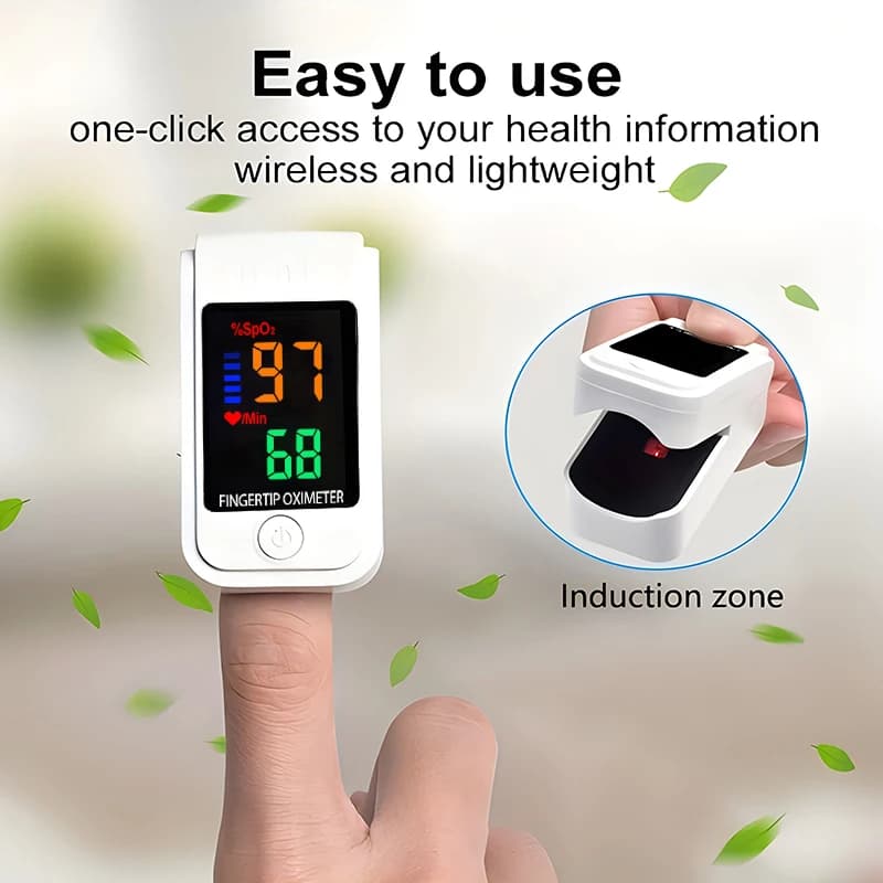 LED Display Medical Digital Pulse Oximeter Finger Oximeter Heart Rate Monitor Spo2 Blood Oxygen Saturation Meter Sensor Monitor