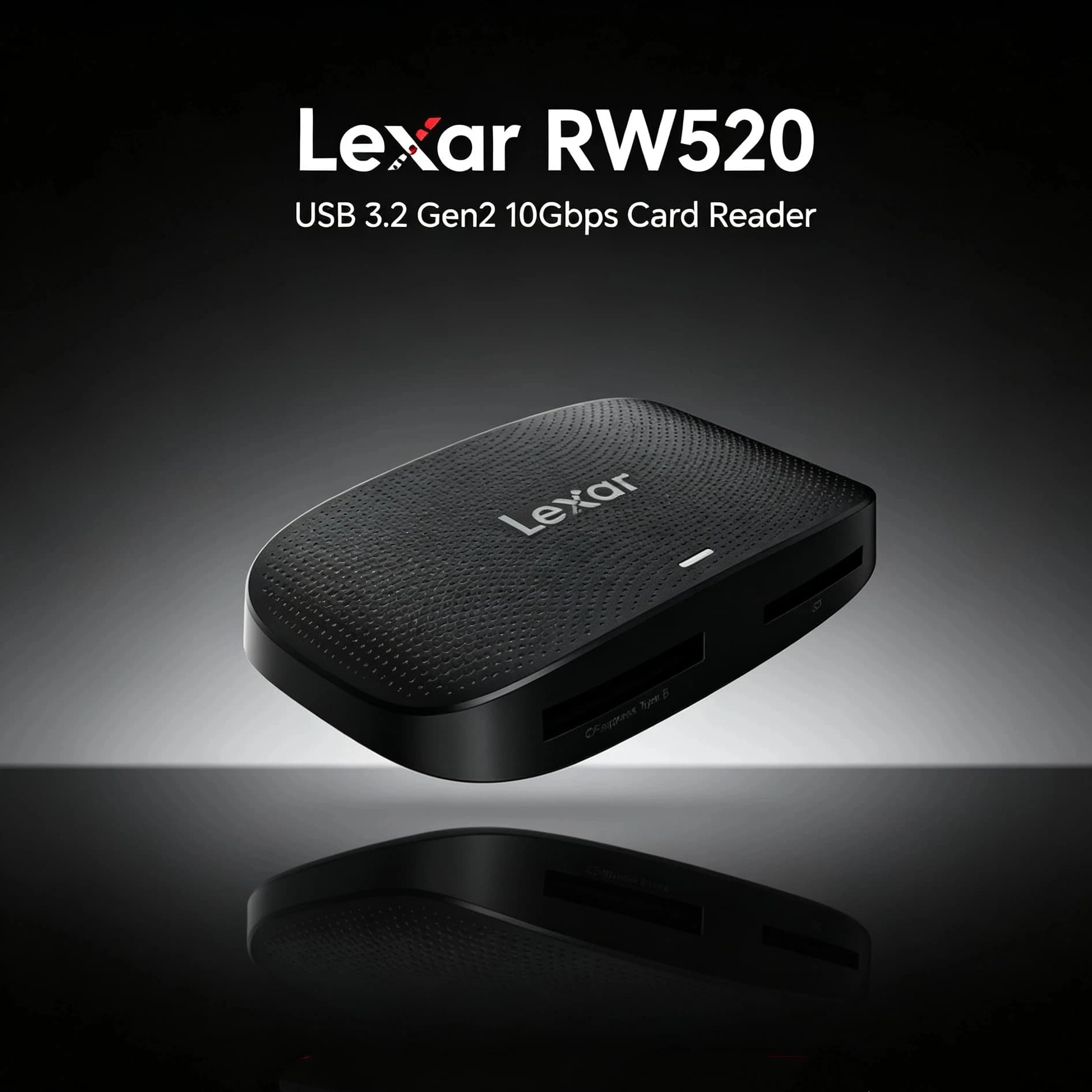 Lexar CFexpress Card Reader USB 3.2 Gen 2 Type B SD Dual Slot Simultaneous Read LED Indicator Memory Card Reader