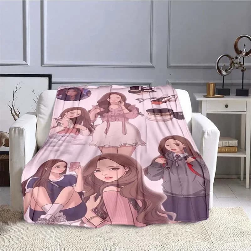 True Beauty Series Hwang in Youp Cha EunWoo Coperta di flanella Star Art Coperta calda per letto Camera da letto Divano Coperta da picnic Regalo