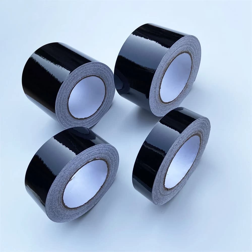 3/5/7/10CM Glossy Black Vinyl Wrap Stripes Chrome Delete Blackout Vinyl Window Trim Film For Car Interior Hood Roof Pillar