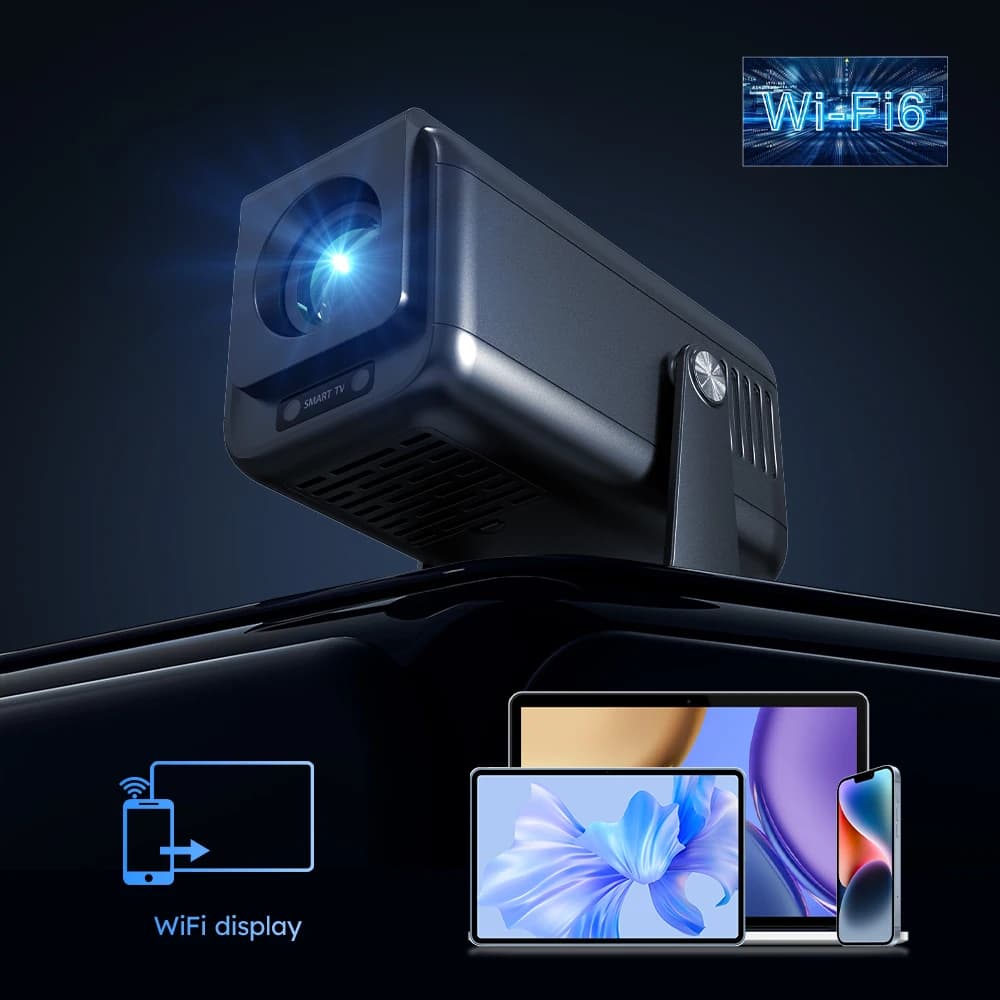Nuovo Hy300 Pro Hy500 Android 13 1080P Proiettore 4K Android Smart Bluetooth Wi-Fi Video Theater Smart Home Mini proiettore portatile