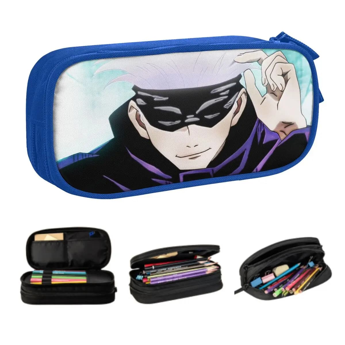 Personalizzato Classico Jujutsu Kaisen Satoru Gojo Coreano Astucci Della Matita Della Ragazza del Ragazzo di Grandi Dimensioni di Stoccaggio Anime Manga Scatola di Matita Studenti di Cancelleria