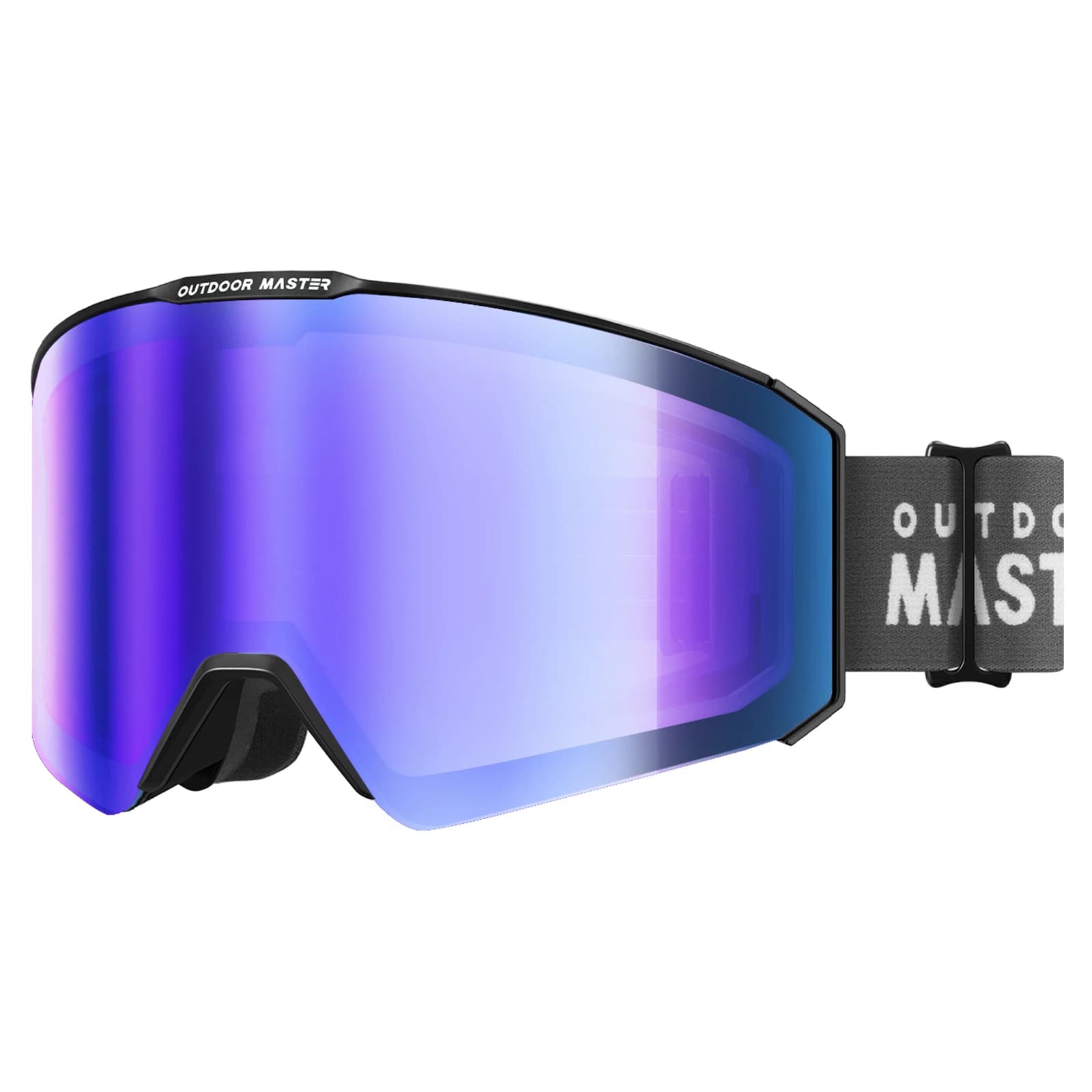 Outdoor Frameless Ski Goggles with Magnetic Interchangeable Lens