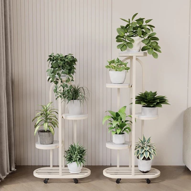 Originality Multilayer Plant Shelves Living Room Flower Pot Balcony Metal Plant Shelves Outdoors Garden Furniture Supporto
