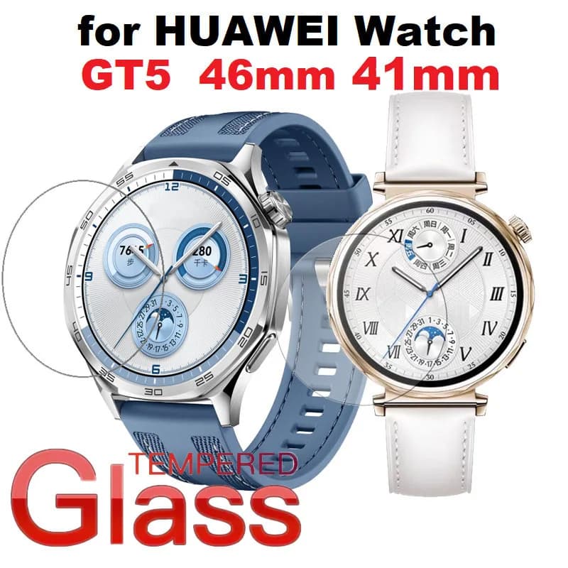 2-6 PCS Protezione Dello Schermo Per Huawei Orologio GT 5 41 MILLIMETRI 46 MILLIMETRI di Vetro Temperato Copertura Completa Pellicola Anti-graffio Per huawei GT5 accessori