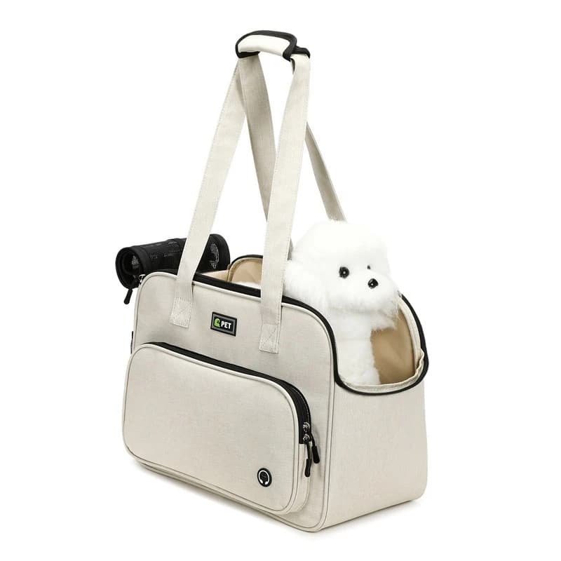 Borsa per animali domestici per cani di piccola taglia, borsa portatile per gatti per uscite, cuccia portatile per gatti, trasportino per cuccioli di grande capacità