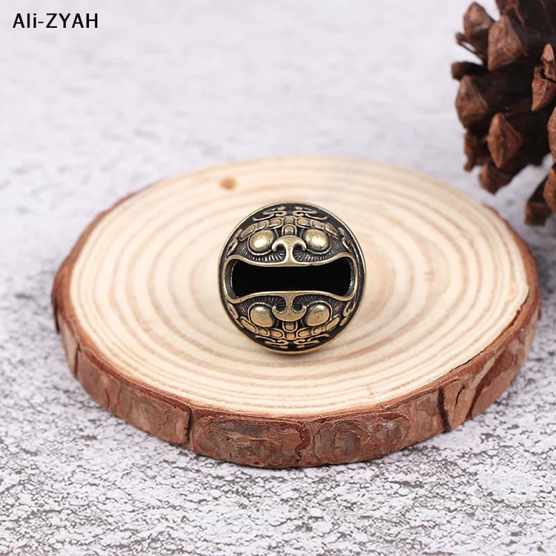 【Ah6】Brass Drop Bell Chinese Good Luck Tinkle Bell Charm For Bracelet and Anklet