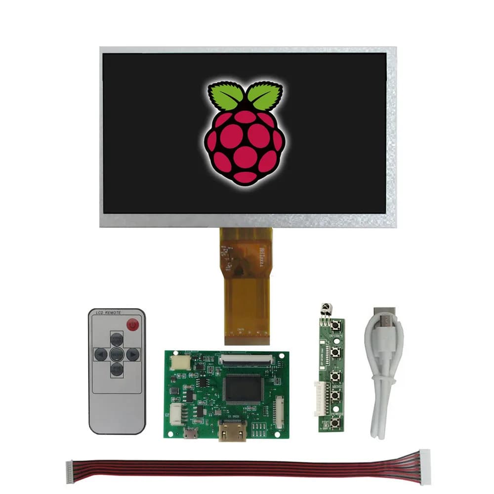 Scheda di controllo driver monitor LCD display da 7 pollici 1024*600 compatibile HDMI per Lattepanda, Raspberry Pi Banana Pi PC