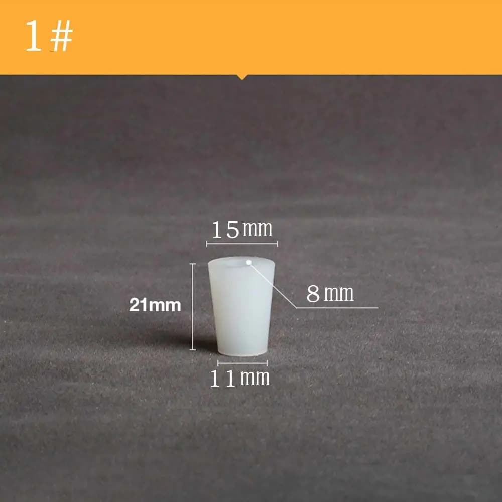 High-Temperature Resistant Wide Mouth Bottle Water Pipe Conical Fermenter Cover Bottle Stopper Test Tube Silicone Plug